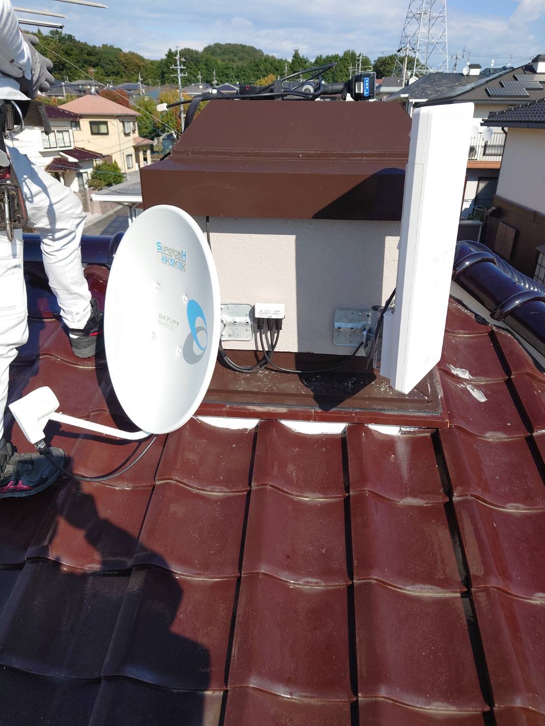 岡山県倉敷市　アンテナ工事